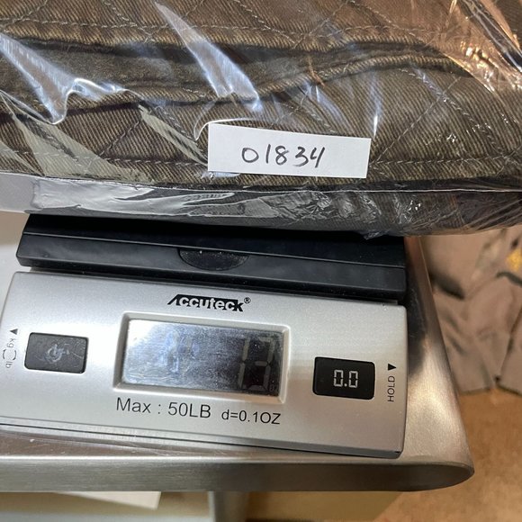 Woolrich Fleece Lined Canvas Quilted Button Vest Size L Saddle Brown Equestrian - Picture 12 of 12